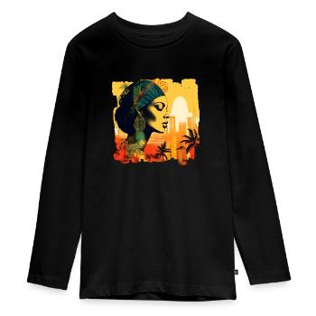 Rio de Janeiro est une ville de joie de vivre. - T-shirt manches longues Premium Ado - noir - Devant - AI Model Kid Female (0cm)