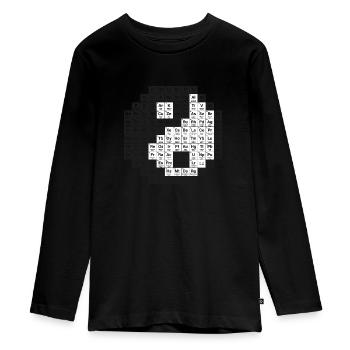 Periodic table - Teenager Premium Organic Long Sleeve Shirt - black - Front - AI Model Kid Female (0cm)