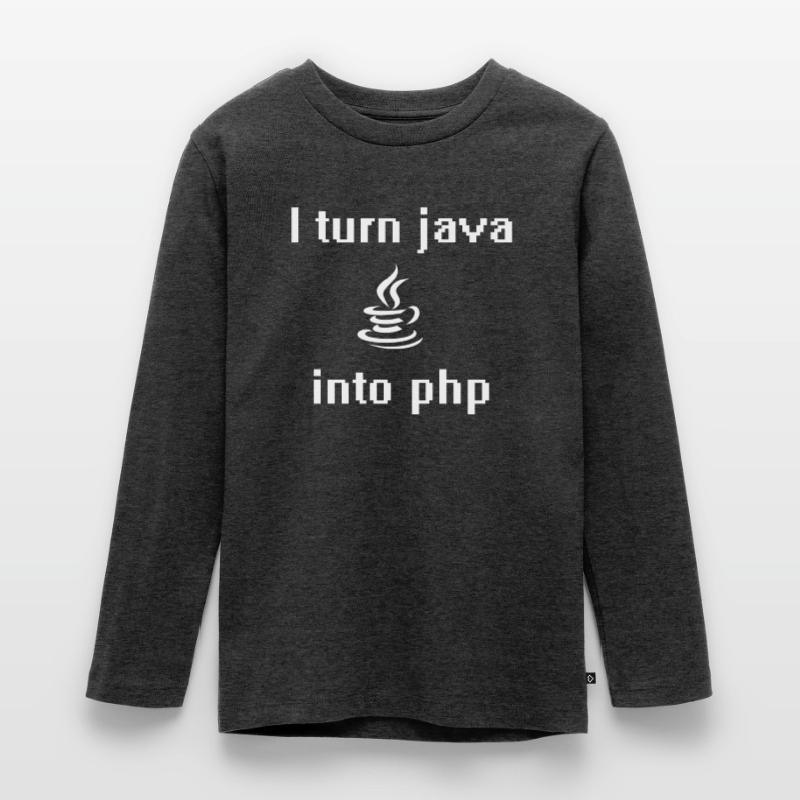 Ich verwandle Java in PHP Teenager Premium Bio Langarmshirt