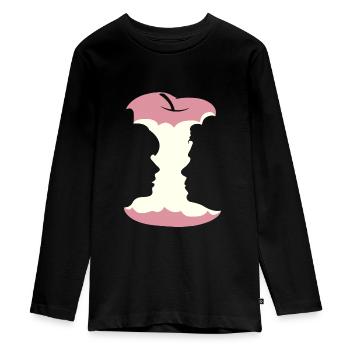 VexierBild (Édition Pomme) - T-shirt manches longues Premium Ado - noir - Devant - AI Model Kid Female (0cm)
