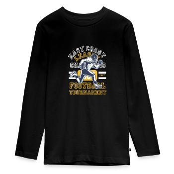 Football américain - T-shirt manches longues Premium Ado - noir - Devant - AI Model Kid Female (0cm)