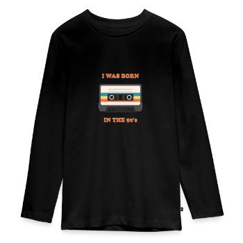 Je suis né dans les années 90 - T-shirt manches longues Premium Ado - noir - Devant - AI Model Kid Female (0cm)