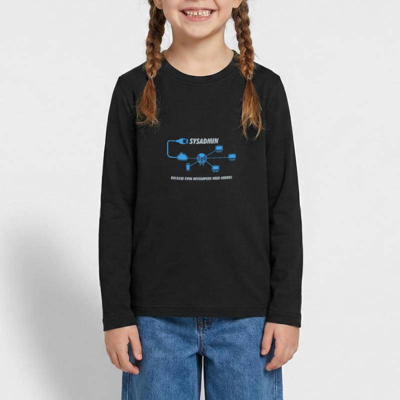 Sysadmin Programming Informatik Geschenk Teenager Premium Bio Langarmshirt