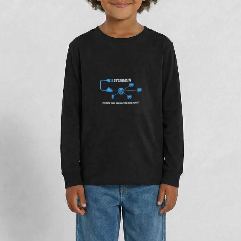 Sysadmin Programming Computer Science Gift Teenager Premium Organic Long Sleeve Shirt