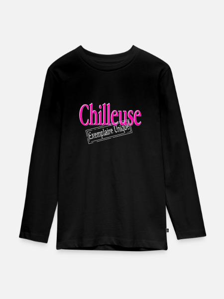 Einzigartiger Kühler - Teenager Premium Bio Langarmshirt - Schwarz