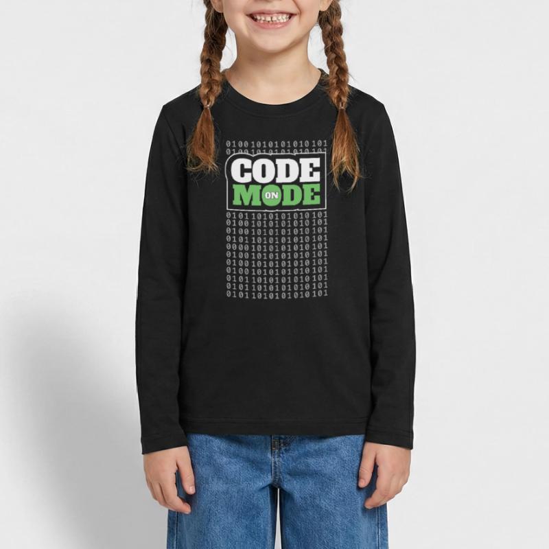 Code Mode Activé - Programmeur Ingénieur logiciel Codeur T-shirt manches longues Premium Ado