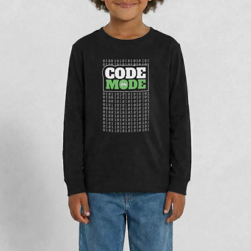 Code Mode Activé - Programmeur Ingénieur logiciel Codeur T-shirt manches longues Premium Ado