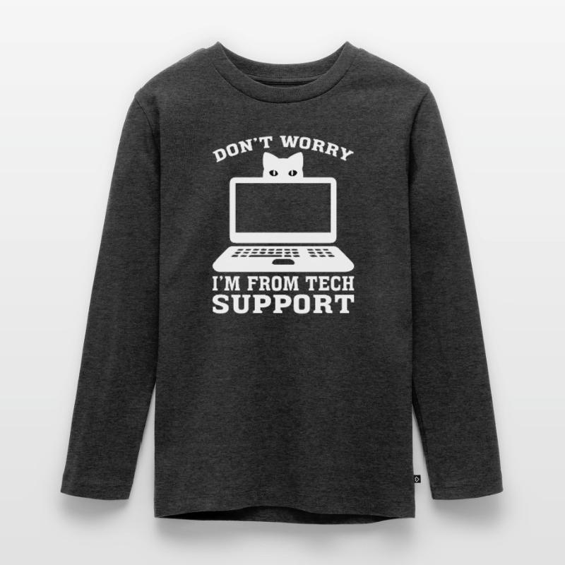 Technischer Support Computer Technik IT Software Teenager Premium Bio Langarmshirt