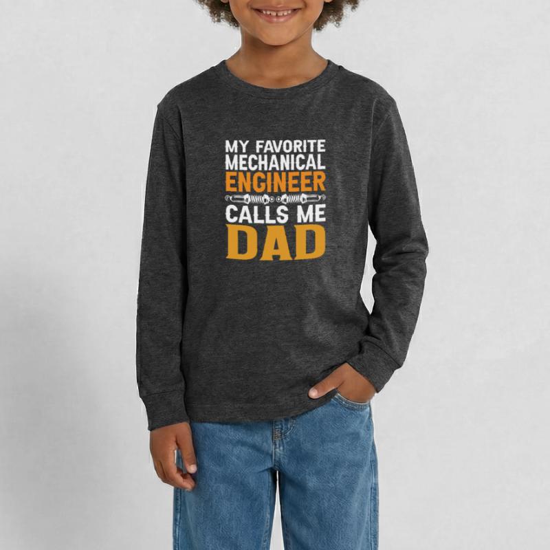 Engineer Brain Mechanical Engineering Electrical Engineering Son Teenager Premium Organic Long Sleeve Shirt