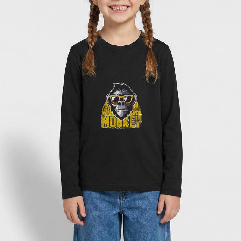 Animaux d'évolution de singe T-shirt manches longues Premium Ado