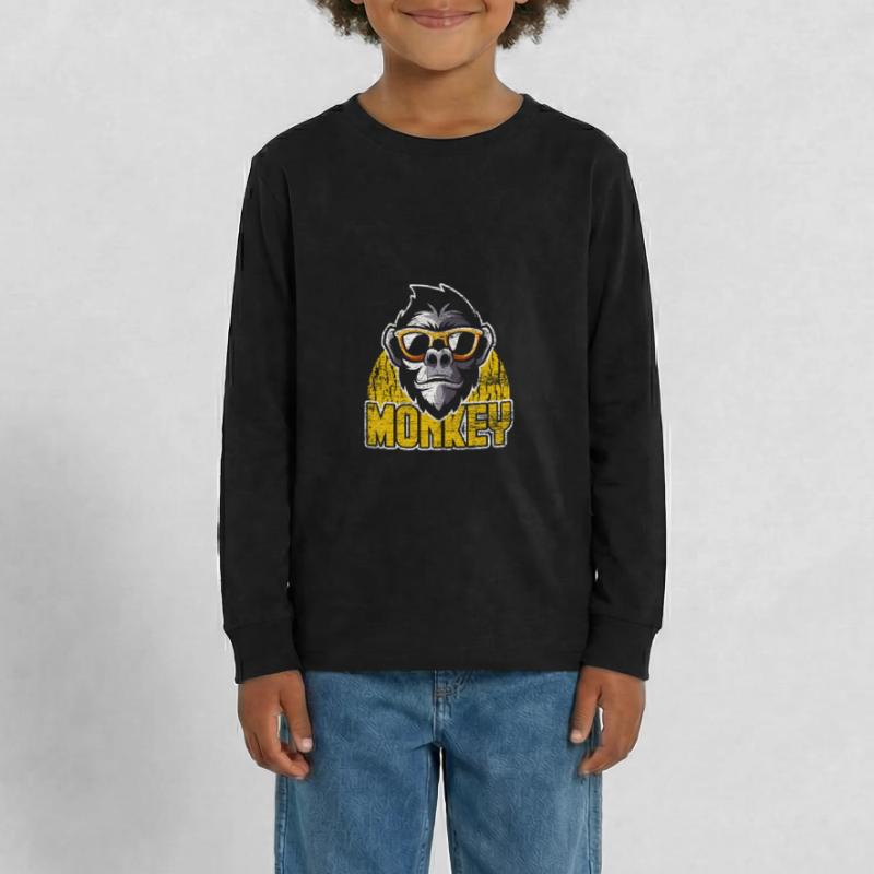 Animaux d'évolution de singe T-shirt manches longues Premium Ado