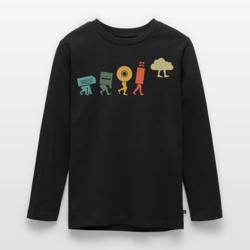 Cloud Computing, Programmierer Nerd Teenager Premium Bio Langarmshirt