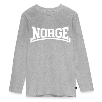 Norvège - T-shirt manches longues Premium Ado - gris chiné - Devant
