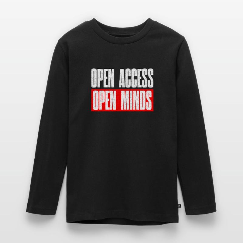 Open Access Open Mind for Ethical Hacker and Coder Teenager Premium Bio Langarmshirt