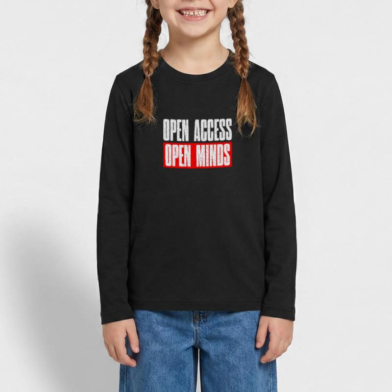 Open Access Open Mind for Ethical Hacker and Coder Teenager Premium Bio Langarmshirt