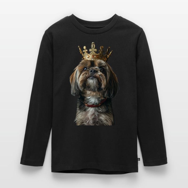 Lhasa Apso Teenager Premium Organic Long Sleeve Shirt