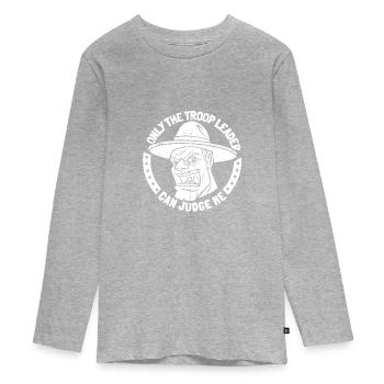 Scout Guide - T-shirt manches longues Premium Ado - gris chiné - Devant