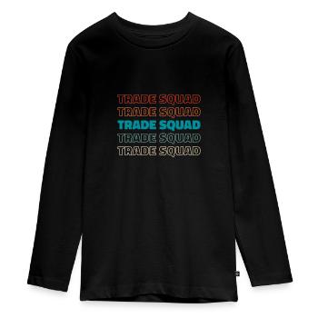 Spiritual cadres - Teenager Premium Organic Long Sleeve Shirt - black - Front - AI Model Kid Female (0cm)
