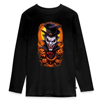 Vampire - T-shirt manches longues Premium Ado - noir - Devant - AI Model Kid Female (0cm)