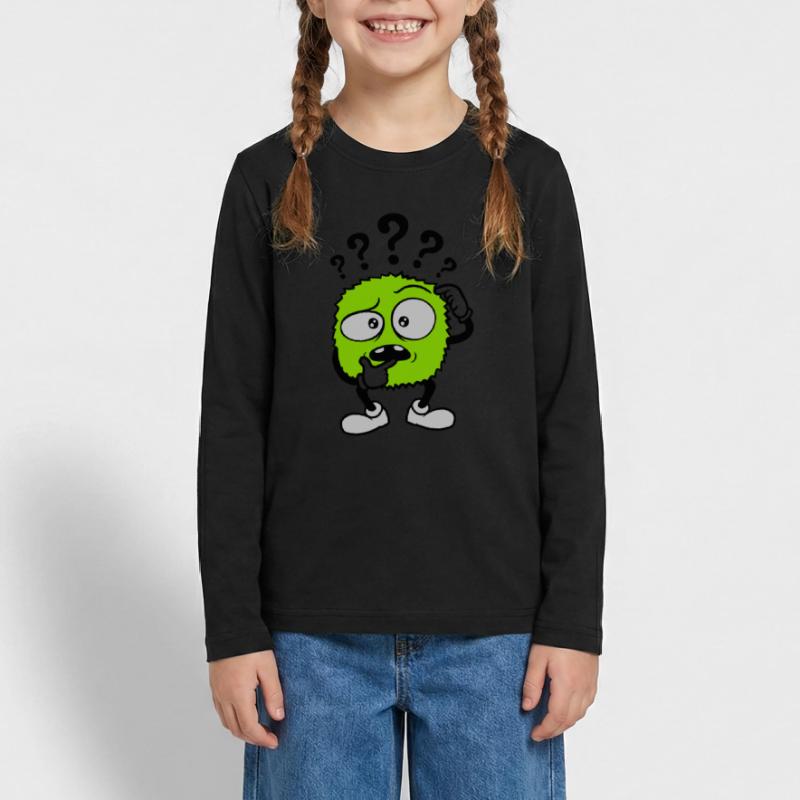 Question mark skeptical face comic Teenager Premium Organic Long Sleeve Shirt