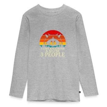 Rat de lavage - T-shirt manches longues Premium Ado - gris chiné - Devant
