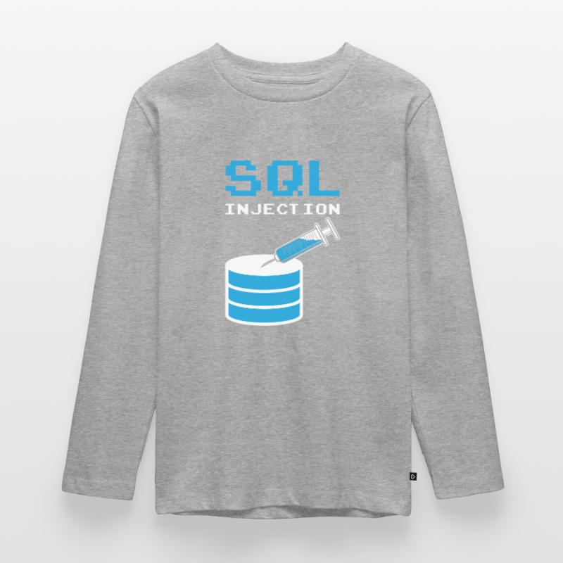 SQL Injection For SQL database admins Teenager Premium Organic Long Sleeve Shirt
