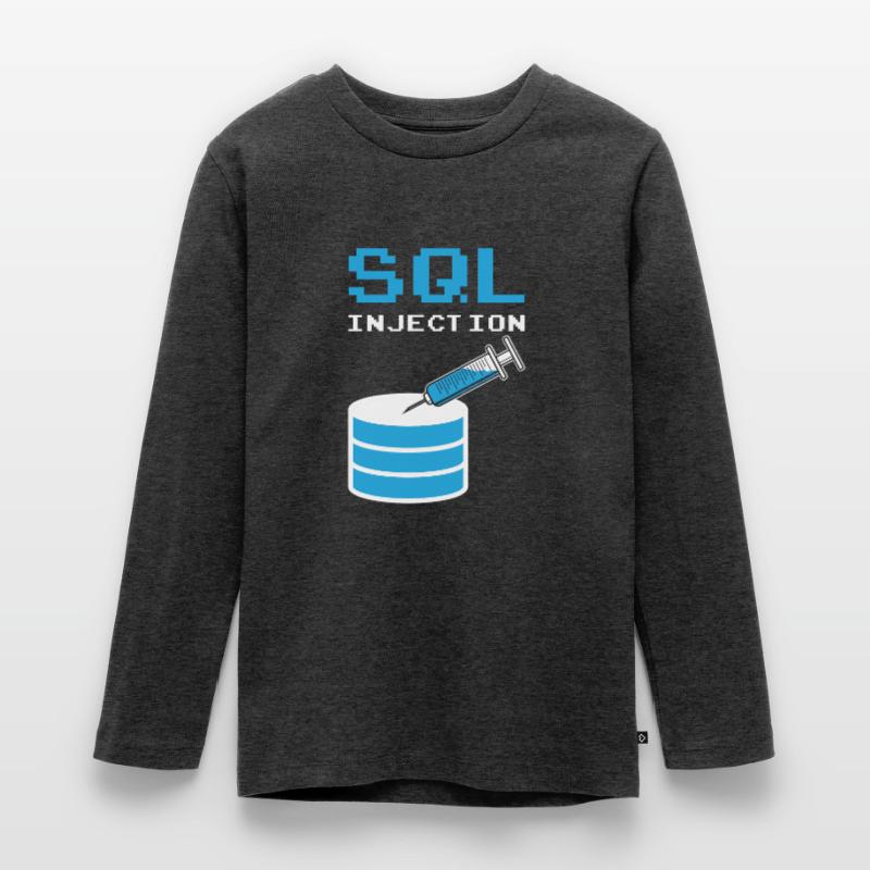 SQL Injection For SQL database admins Teenager Premium Organic Long Sleeve Shirt