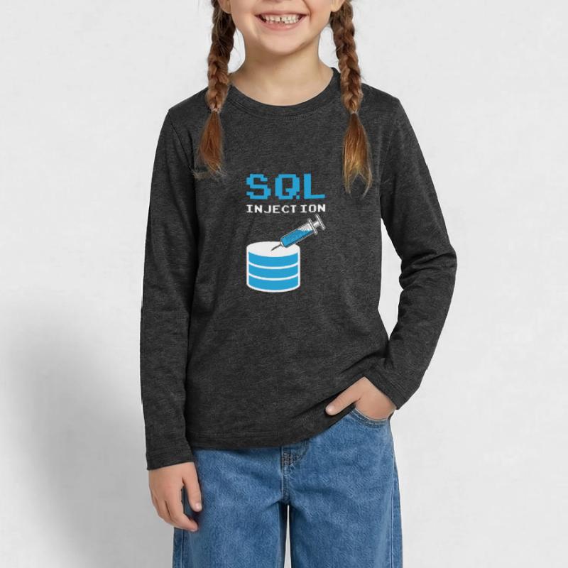 SQL Injection For SQL database admins Teenager Premium Organic Long Sleeve Shirt