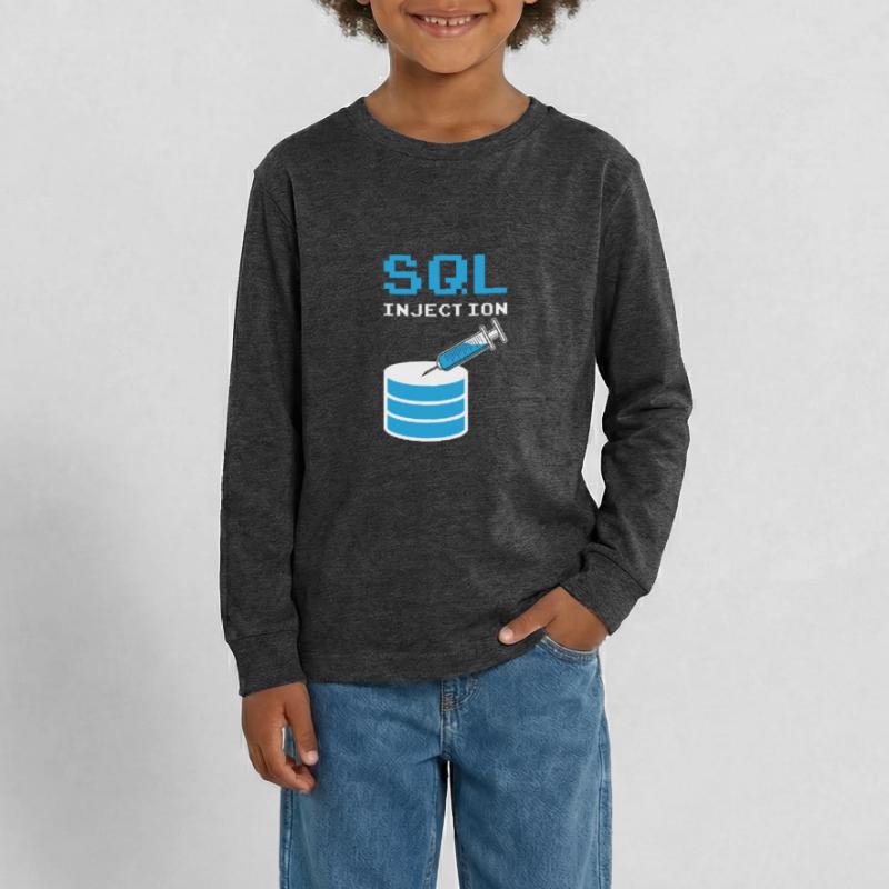 Injection SQL pour les administrateurs de base de données SQL T-shirt manches longues Premium Ado