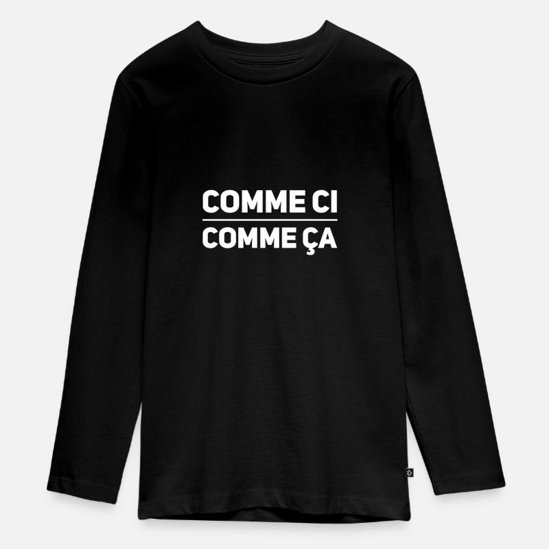 Comme ci comme approx - T-shirt manches longues Premium Ado - noir