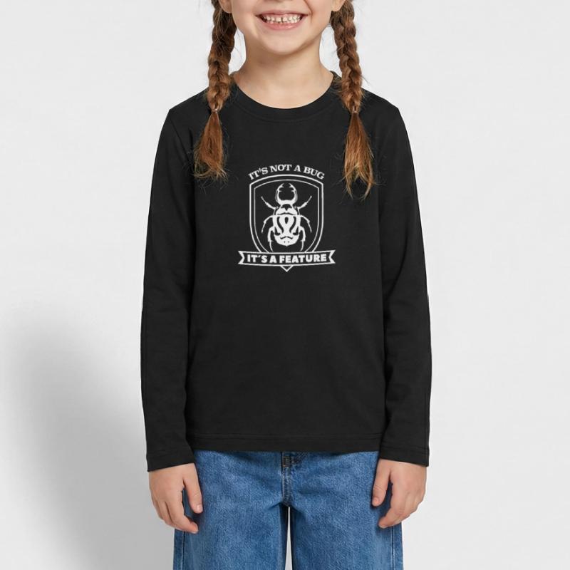 it not a bug it´s a feature Spruch Sprüche code Teenager Premium Organic Long Sleeve Shirt