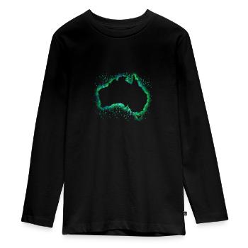Australie - T-shirt manches longues Premium Ado - noir - Devant - AI Model Kid Female (0cm)