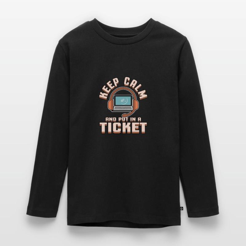 Tech support ticket computer problem Bug Informatik Teenager Premium Organic Long Sleeve Shirt