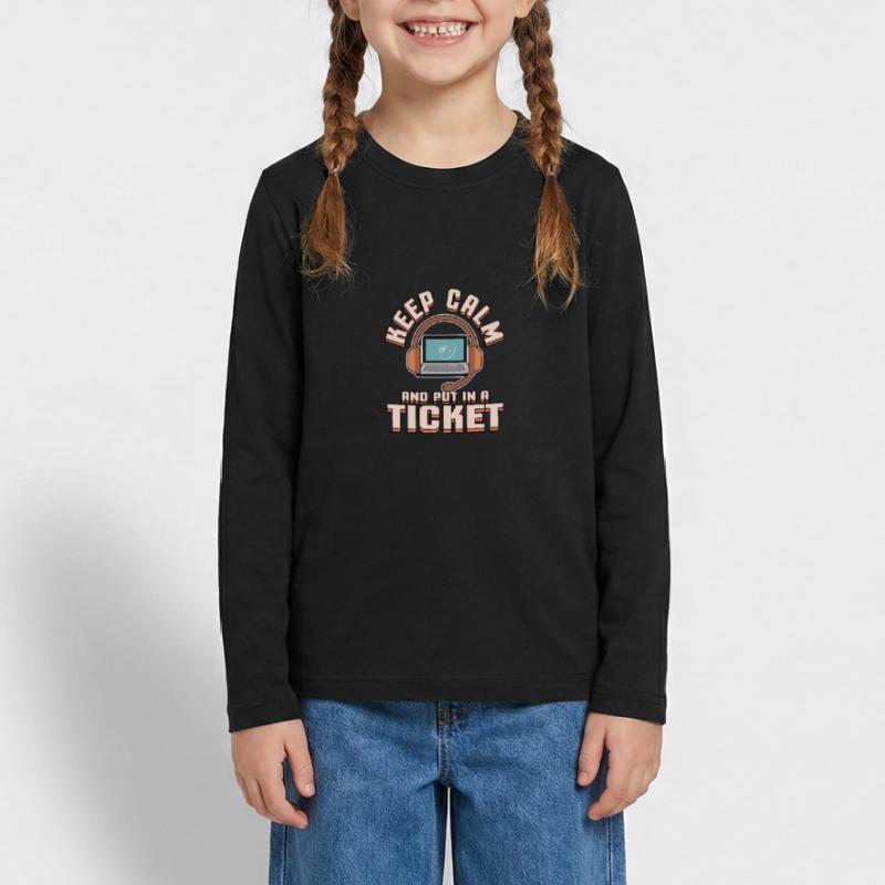 Tech support ticket computer problem Bug Informatik Teenager Premium Organic Long Sleeve Shirt