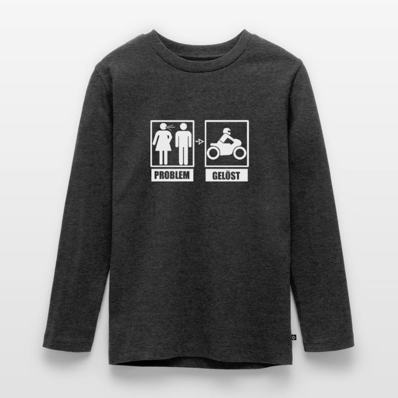 Problem solved motorcycle Teenager Premium Organic Long Sleeve Shirt