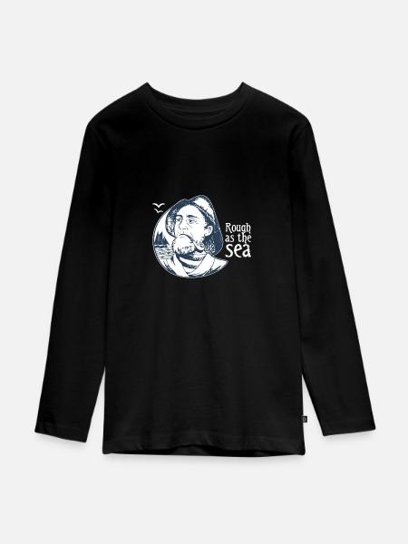 seaman - Teenager Premium Bio Langarmshirt - Schwarz
