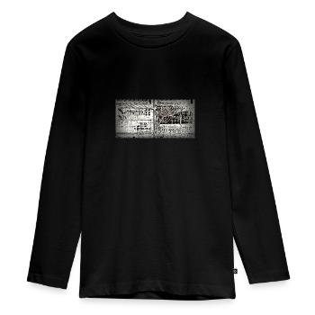 Synthé analogique vintage - T-shirt manches longues Premium Ado - noir - Devant - AI Model Kid Female (0cm)