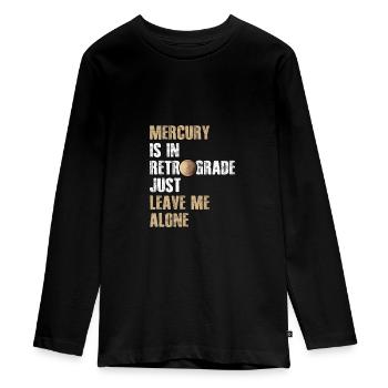 Mercure est rétrograde drôle Mercure rétrograde - T-shirt manches longues Premium Ado - noir - Devant - AI Model Kid Female (0cm)