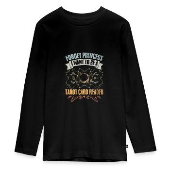 Oubliez Princess Vintage Tarot Cartomancie Un Tarot - T-shirt manches longues Premium Ado - noir - Devant - AI Model Kid Female (0cm)