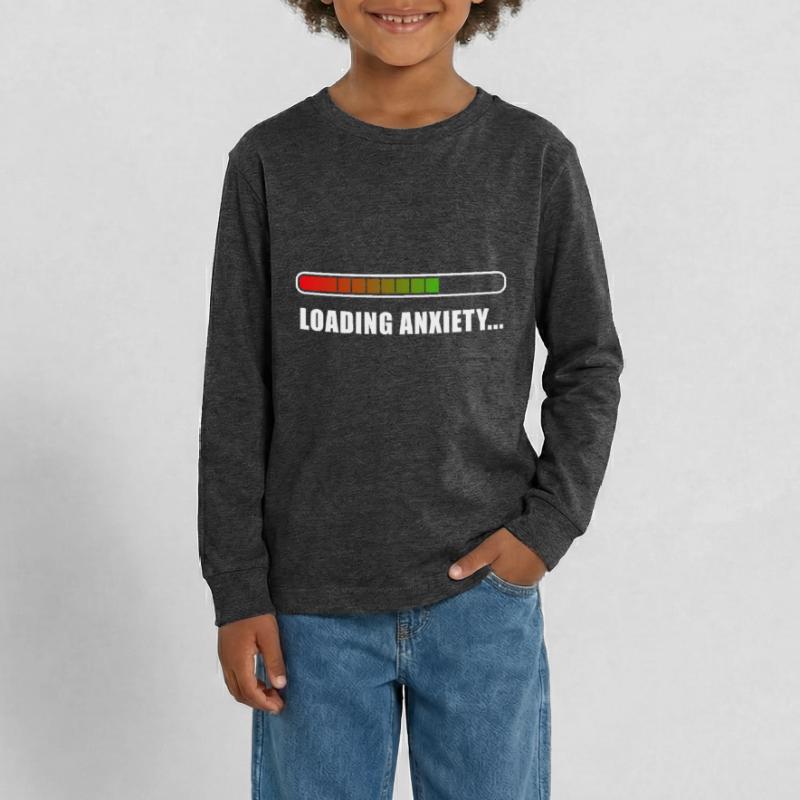 Loading Anxiety... Teenager Premium Bio Langarmshirt