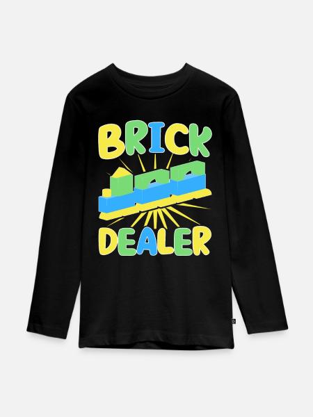 Händler Klemmbaustein Baustein - Teenager Premium Bio Langarmshirt - Schwarz