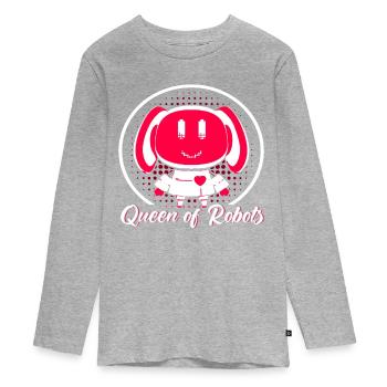 Robot Robotics Engineer Costume Robot - Teenager Premium Organic Long Sleeve Shirt - heather grey - Front