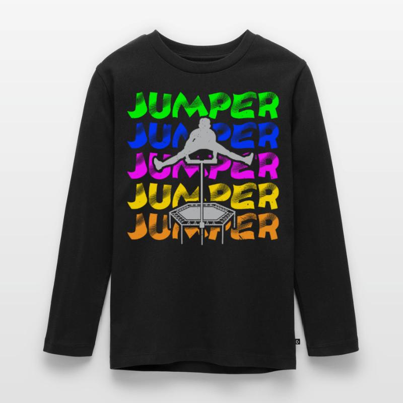 Trampoline Jumping Trampoline Trampoline Trampoline Teenager Premium Organic Long Sleeve Shirt