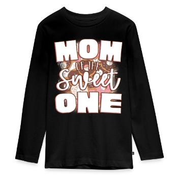 Mama of the sweet - Teenager Premium Organic Long Sleeve Shirt - black - Front - AI Model Kid Female (0cm)