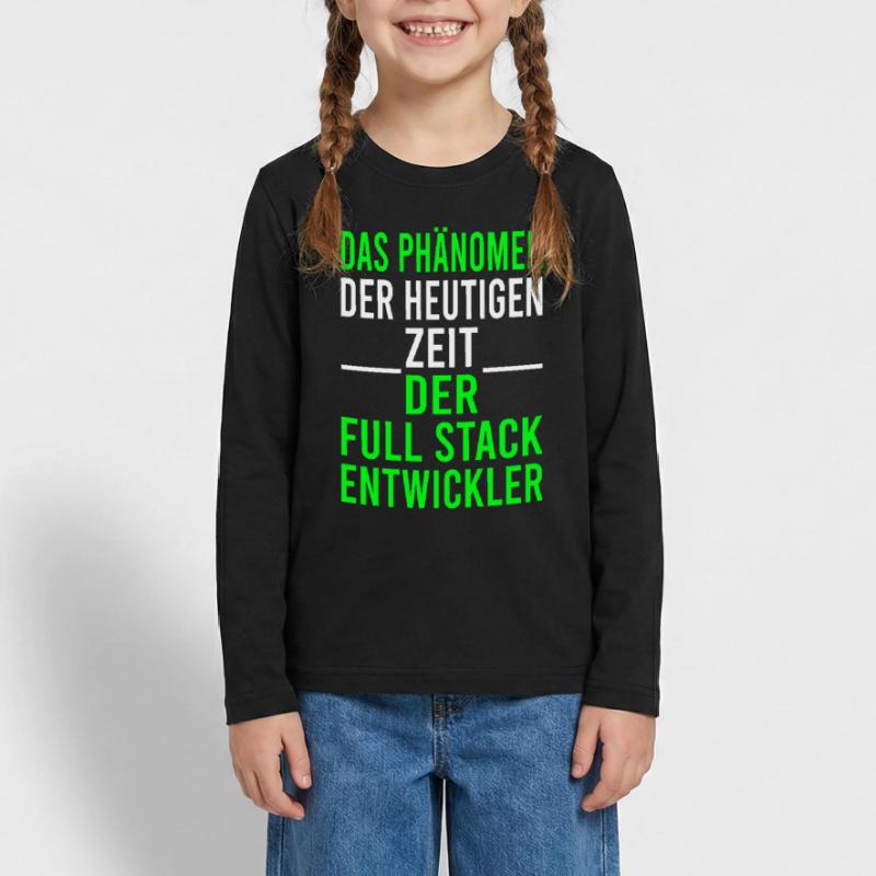 Informatik Programmierer Full Stack Entwickler Teenager Premium Bio Langarmshirt