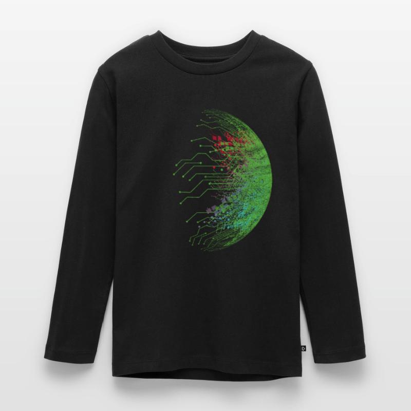 Binär Code Programmierer Computer Nerd Geschenk Teenager Premium Bio Langarmshirt