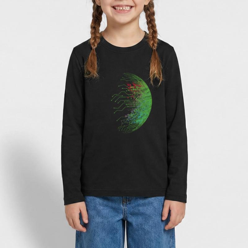 Binär Code Programmierer Computer Nerd Geschenk Teenager Premium Bio Langarmshirt