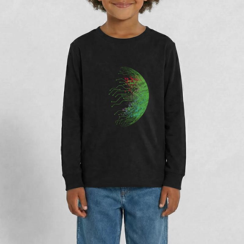 Binär Code Programmierer Computer Nerd Geschenk Teenager Premium Bio Langarmshirt