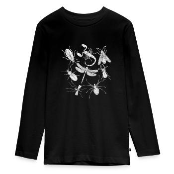 Insekten - Teenager Premium Bio Langarmshirt - Schwarz - Vorne - AI Model Kid Female (0cm)