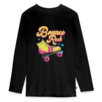Années 80 - T-shirt manches longues Premium Ado - noir - Devant - AI Model Kid Female (0cm)